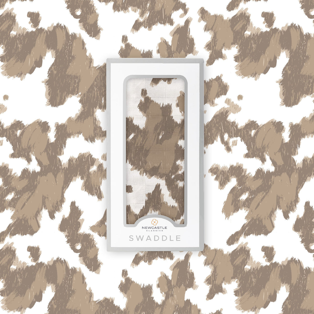 Yellowstone Cowhide Bamboo Swaddle - HoneyBug
