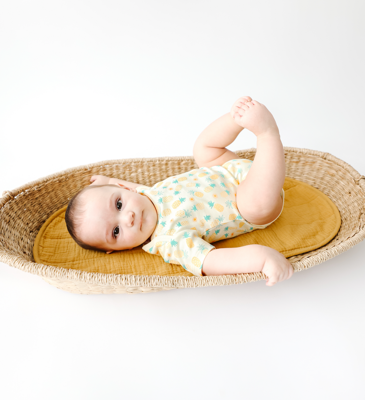 Pineapple Print Onesie - HoneyBug