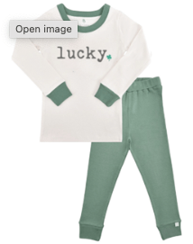 pajamas | lucky basic green - HoneyBug
