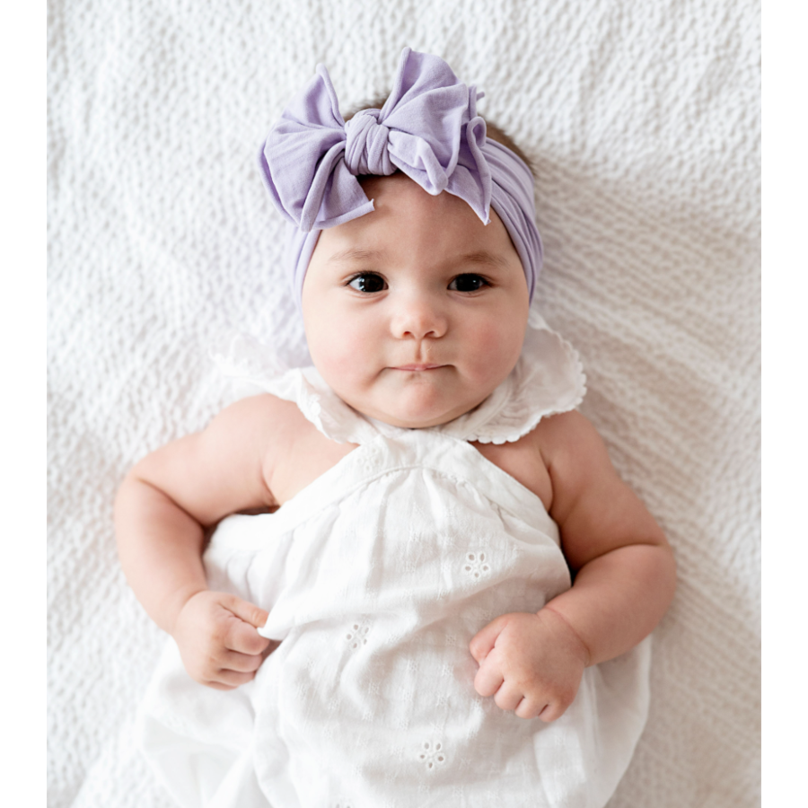 Baby Bloom Bows: Light Orchid - HoneyBug