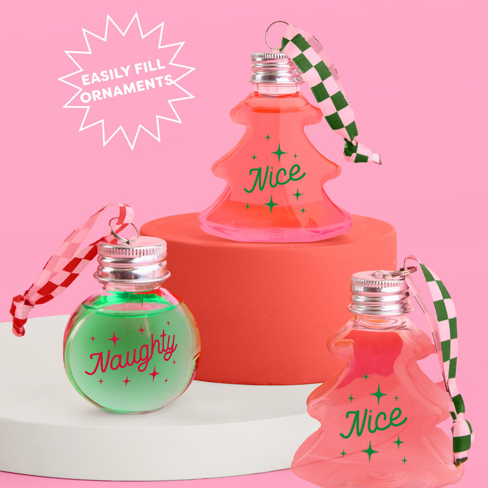 Christmas Spirit Ornaments - 10 Shot Glass Ornaments