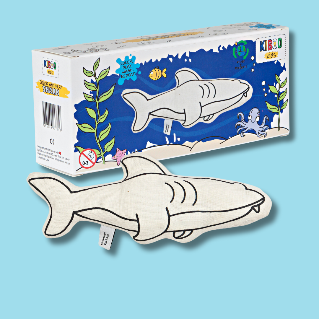 Interactive Shark for Color & Play - Dive Into Creative Fun! - HoneyBug