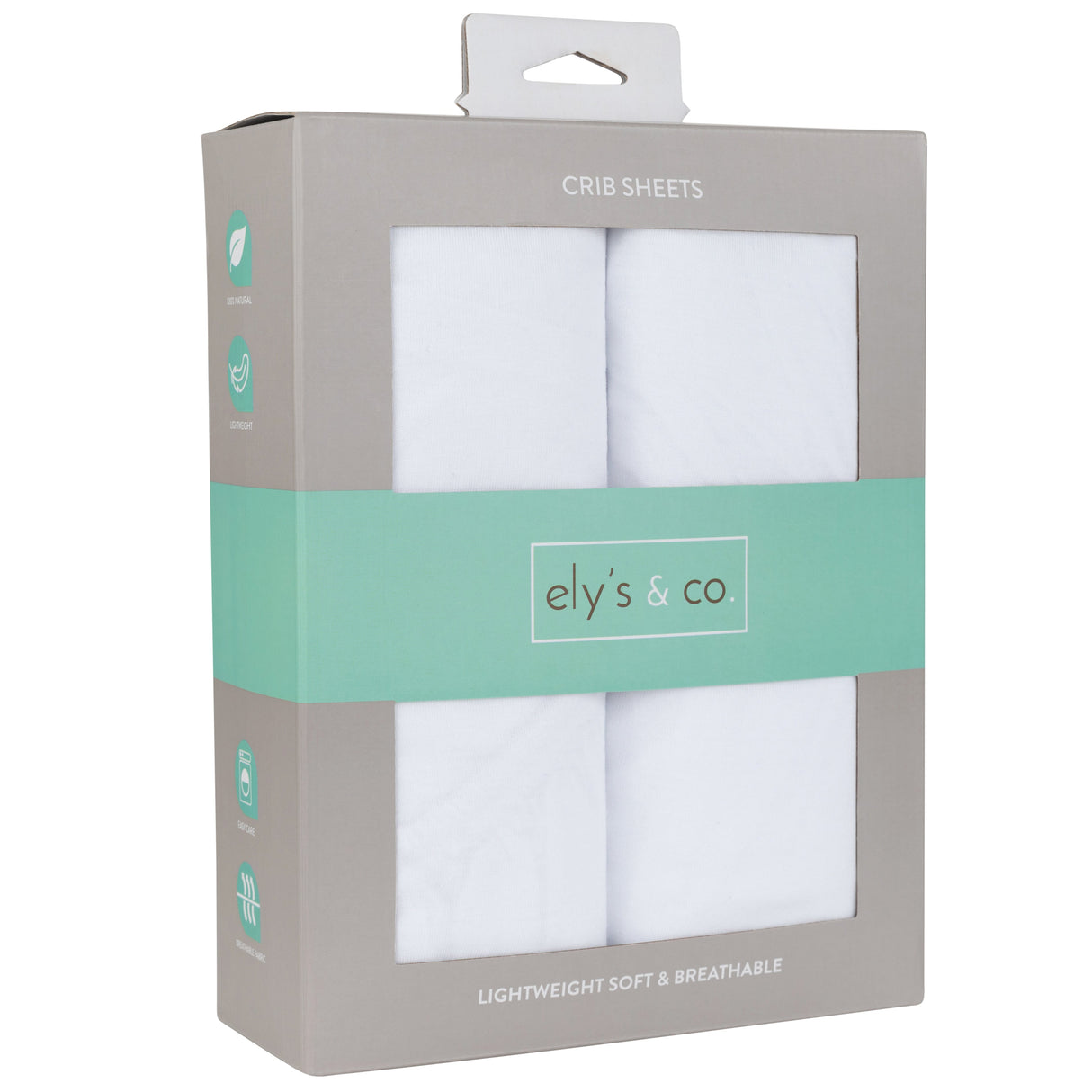 Crib Sheet Set - Solid White - HoneyBug