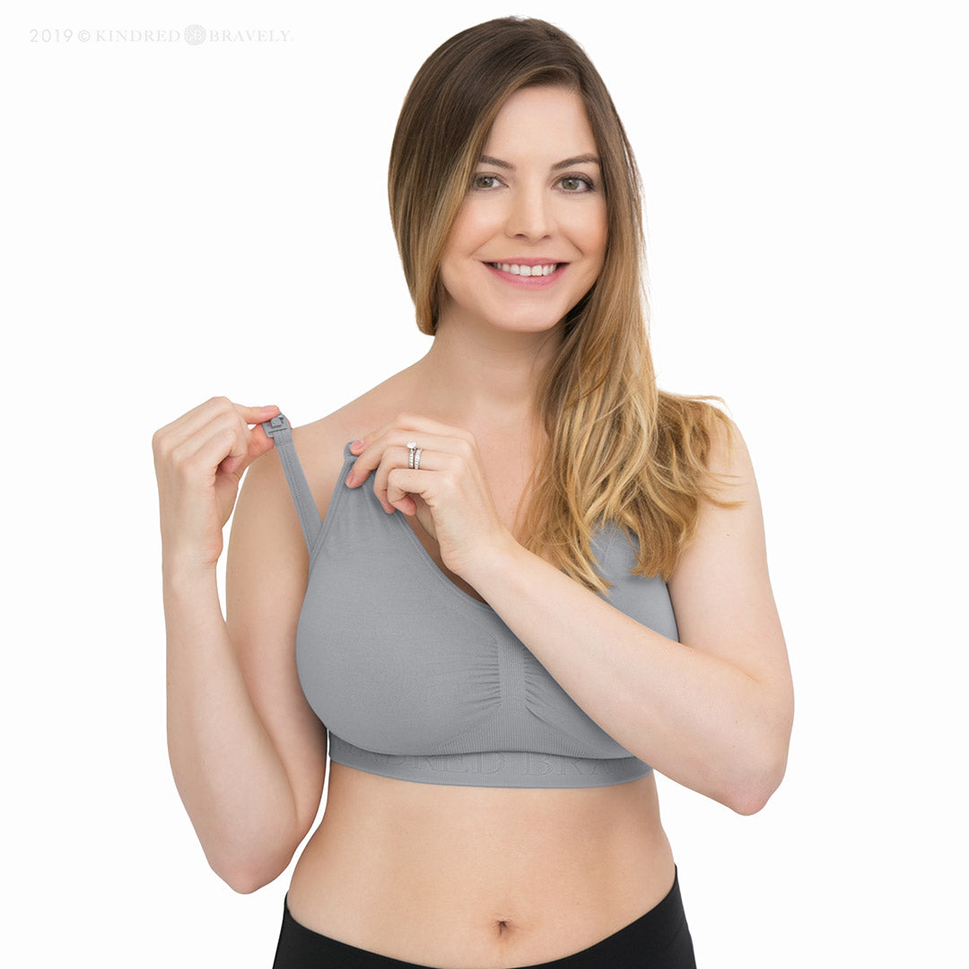 Simply Sublime® Nursing Bra | Grey - HoneyBug
