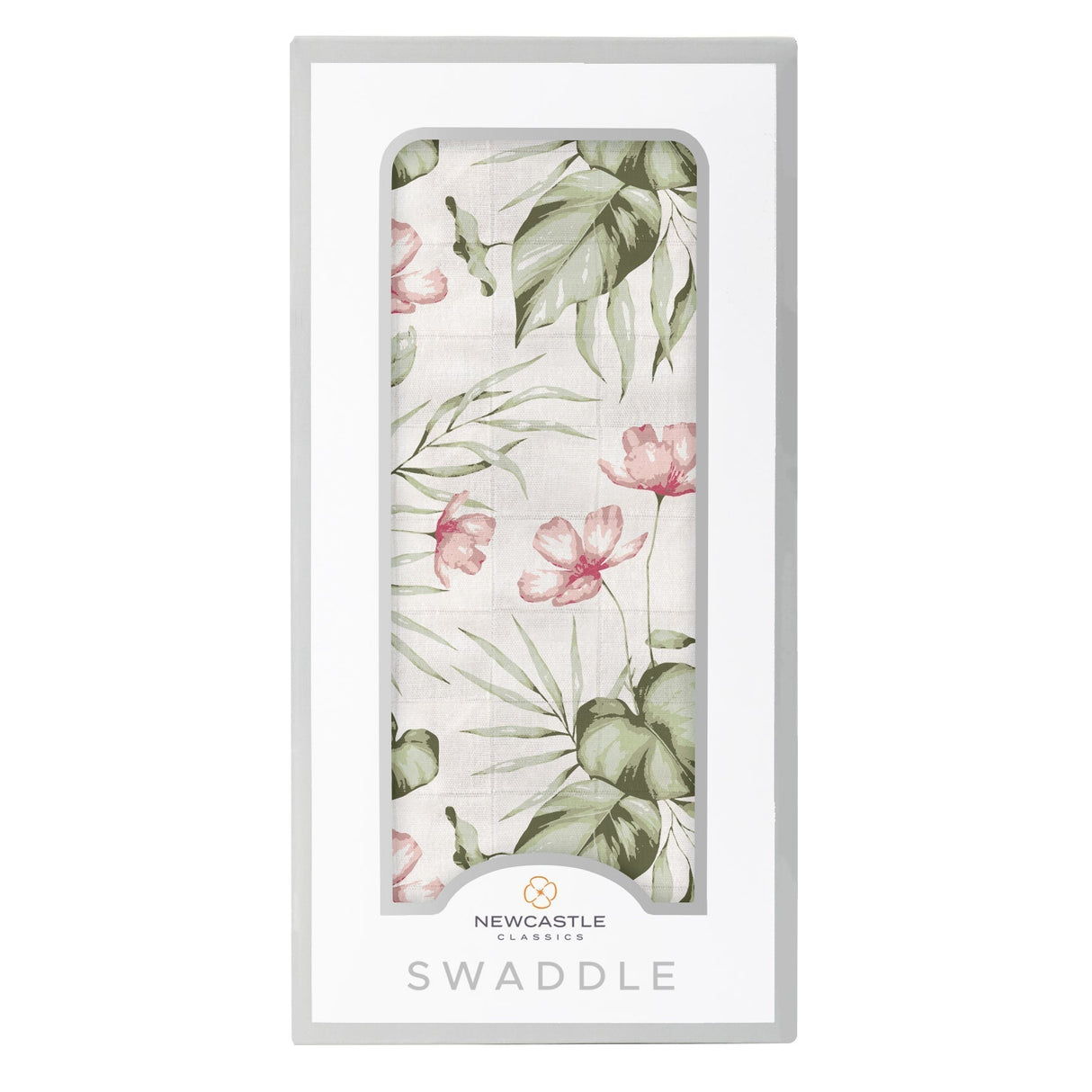 Silver Pink Orchid Swaddle