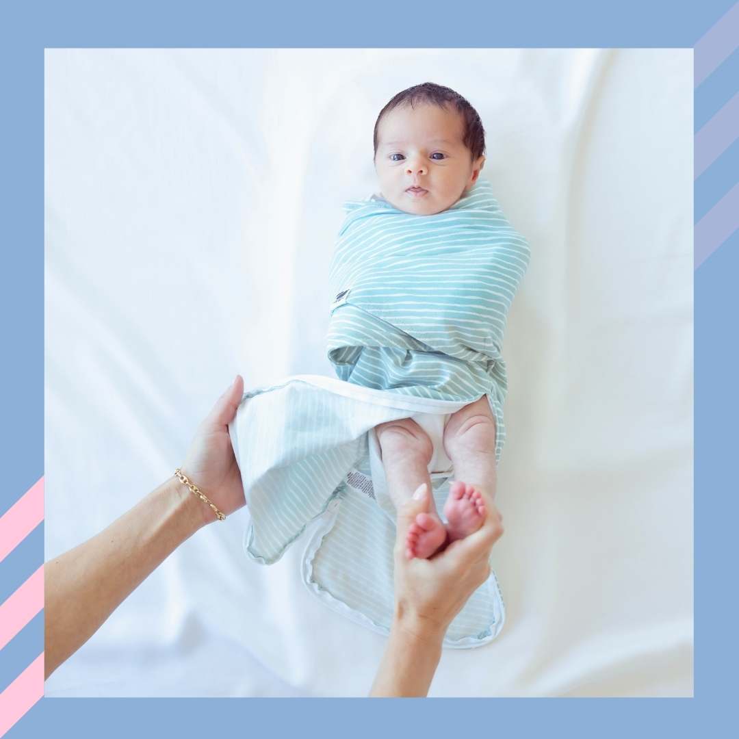 Snugababe Swaddle™ Sleep Pod - Green Stripes