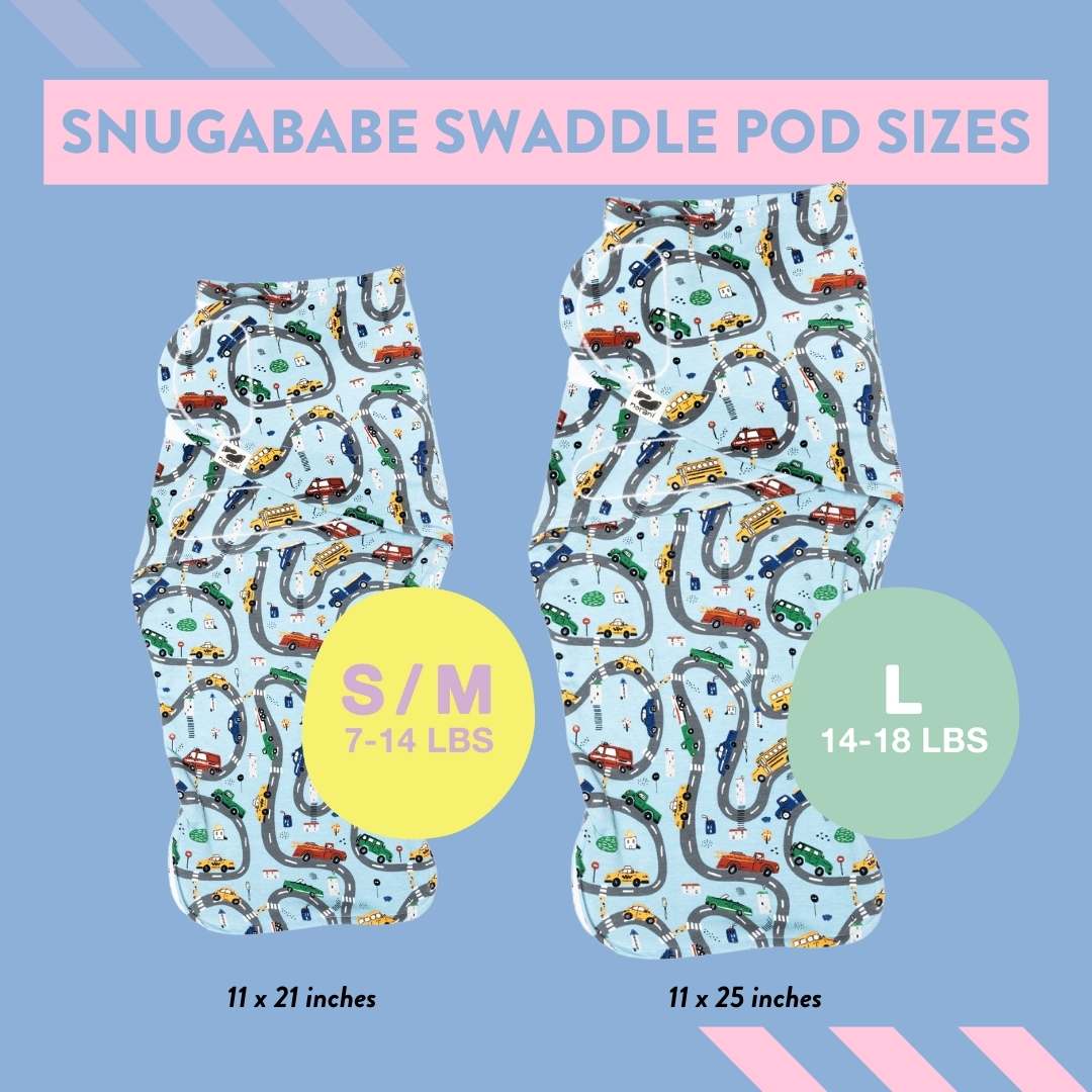 Snugababe Swaddle™ Sleep Pod - Cars