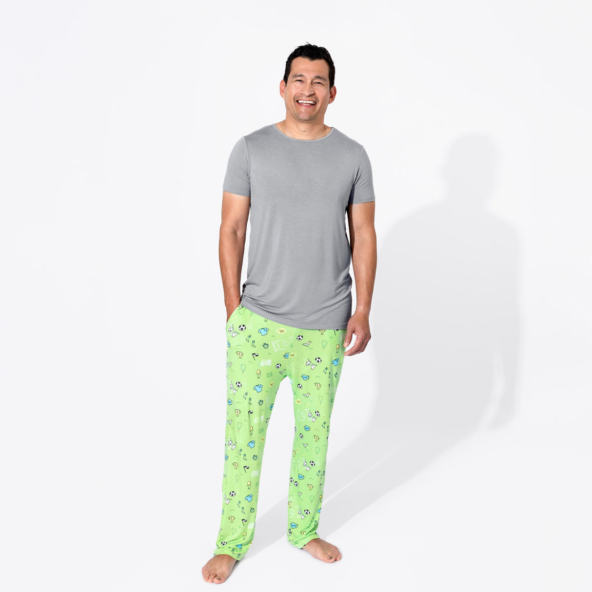 Soccer Bamboo Men's Pajama Set - HoneyBug