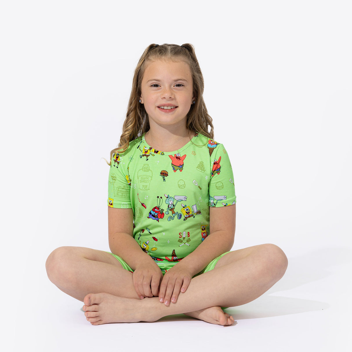 SpongeBob SquarePants: Foodie Bamboo Kids Pajama Short Set - HoneyBug