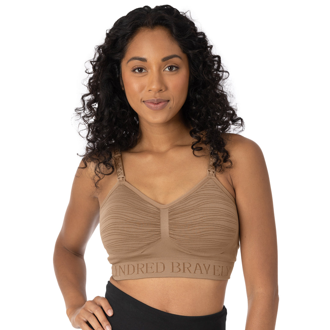 Sublime® Hands-Free Pumping & Nursing Bra | Latte - HoneyBug