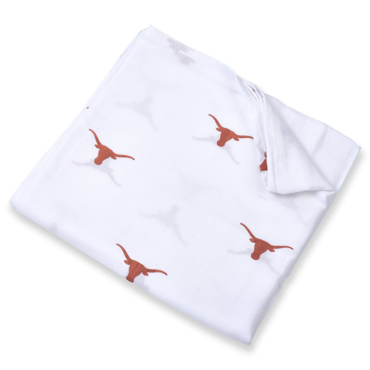 Texas Longhorns Muslin Swaddle Blanket - HoneyBug