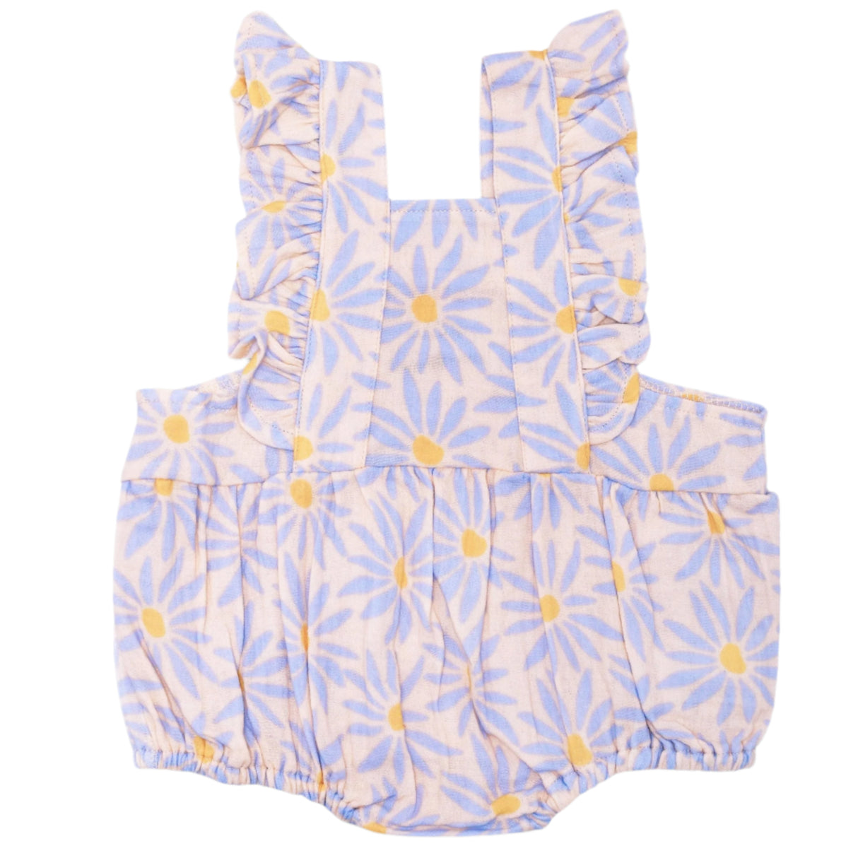 Muslin Flutter Sleeve Romper - Daisy Dreams - HoneyBug