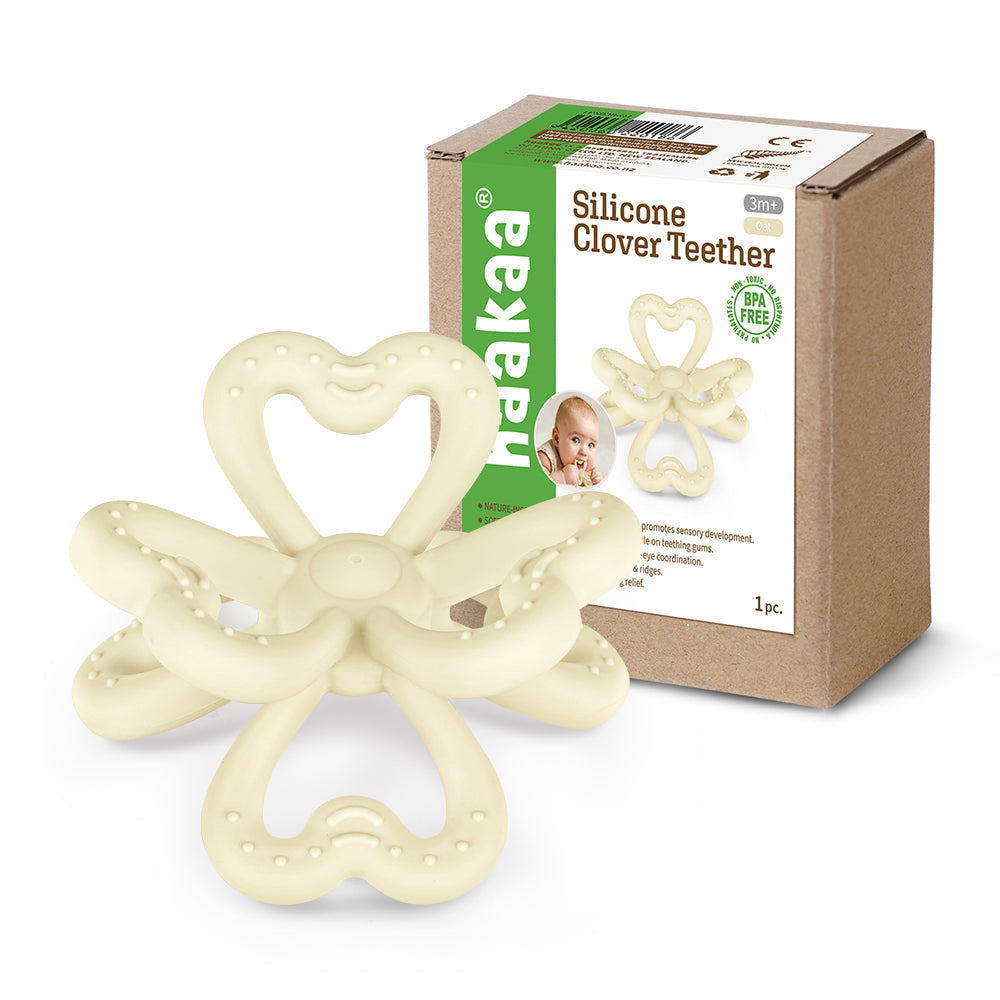 Haakaa Silicone Clover Teether 1 PK - HoneyBug