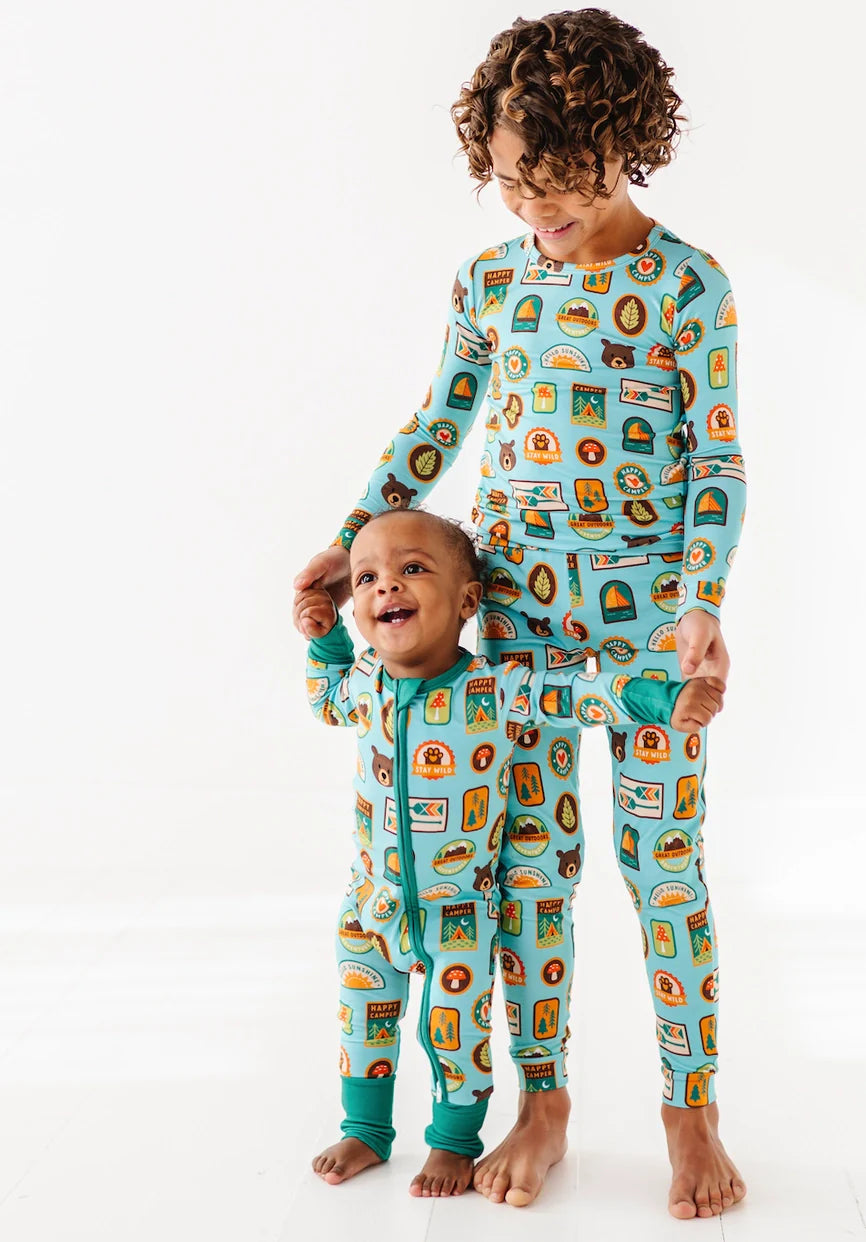 Bamboo Pajama Set - Let's Explore Nature Badges - HoneyBug