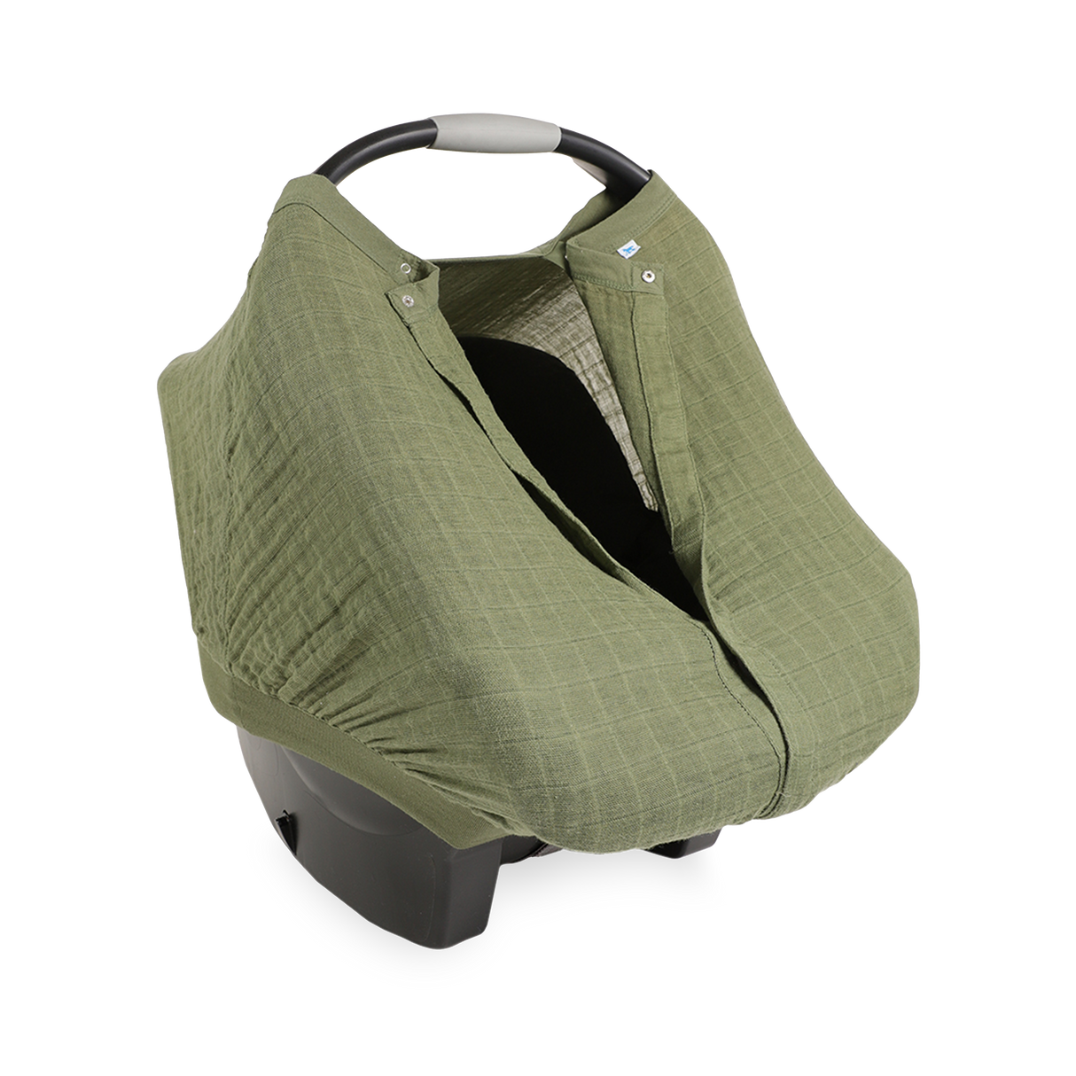 Cotton Muslin Car Seat Canopy - Fern - HoneyBug