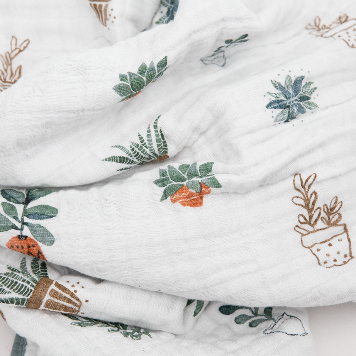Original Cotton Muslin Quilt - Prickle Pots - HoneyBug