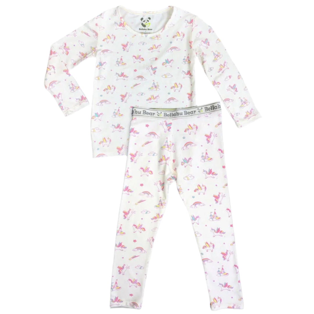 Unicorn Bamboo Kids Pajamas - HoneyBug