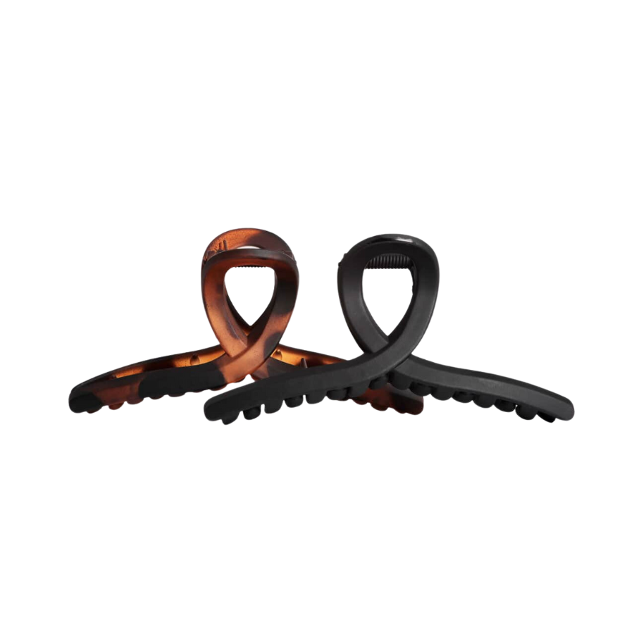 Large Loop Claw Clips 2pc - Recycled Plastic by KITSCH - HoneyBug