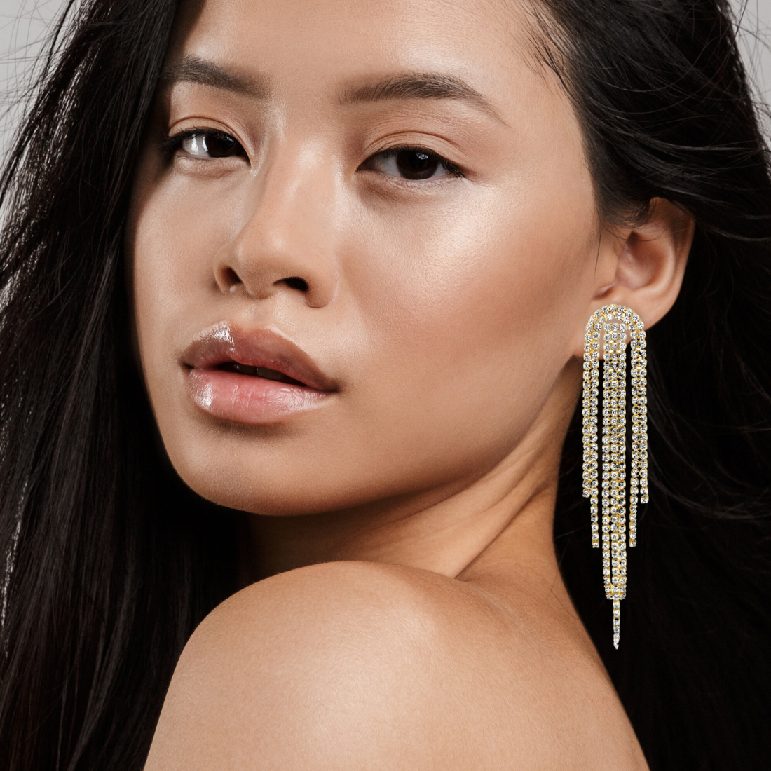 Rebecca Tassel Chain Earring - HoneyBug