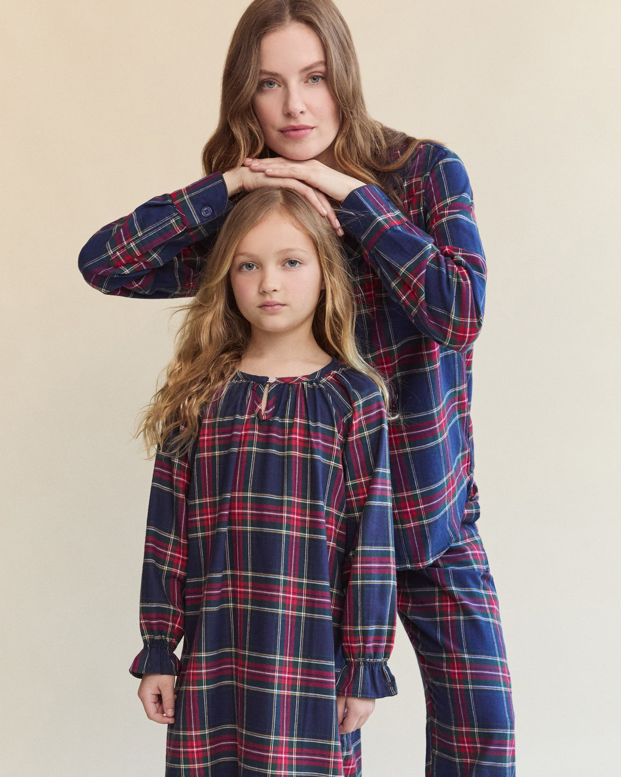 Girl's Brushed Twill Delphine Nightgown in Windsor Tartan - HoneyBug