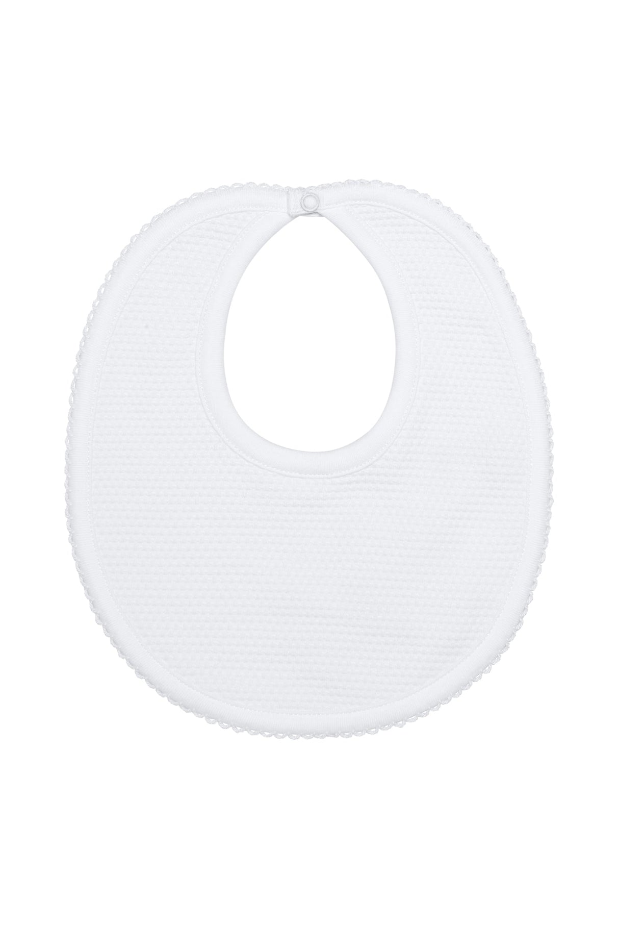 White Bubble Baby Bib - HoneyBug