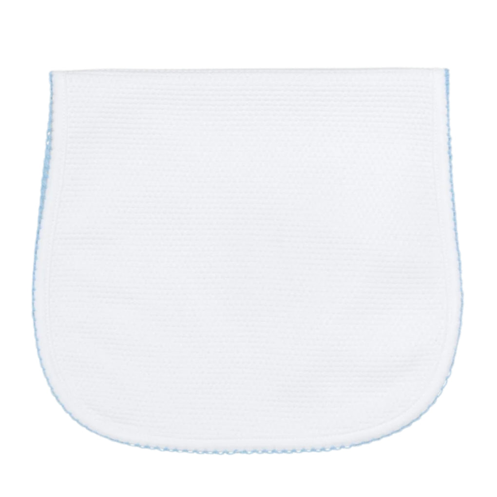 White Bubble Baby Burp Cloth - HoneyBug