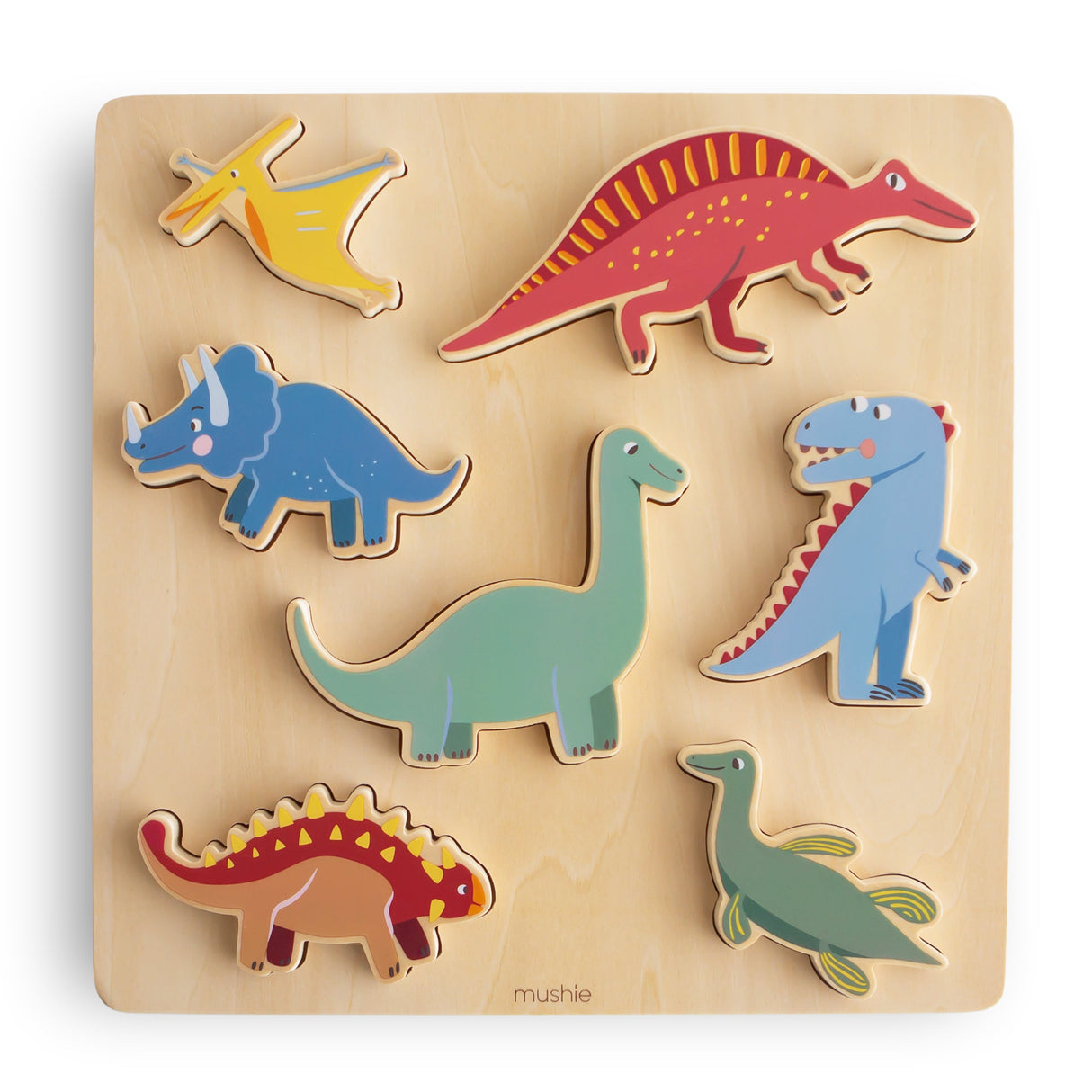 Wooden Dino Puzzle - HoneyBug