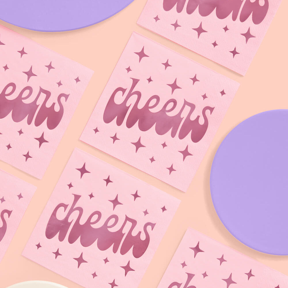 Cheers Napkins - 50 Foil Napkins