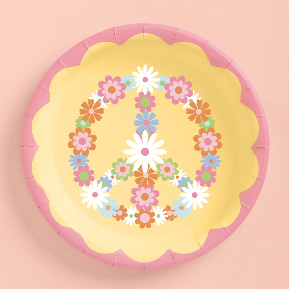 Groovy Plates - 24 Paper Plates