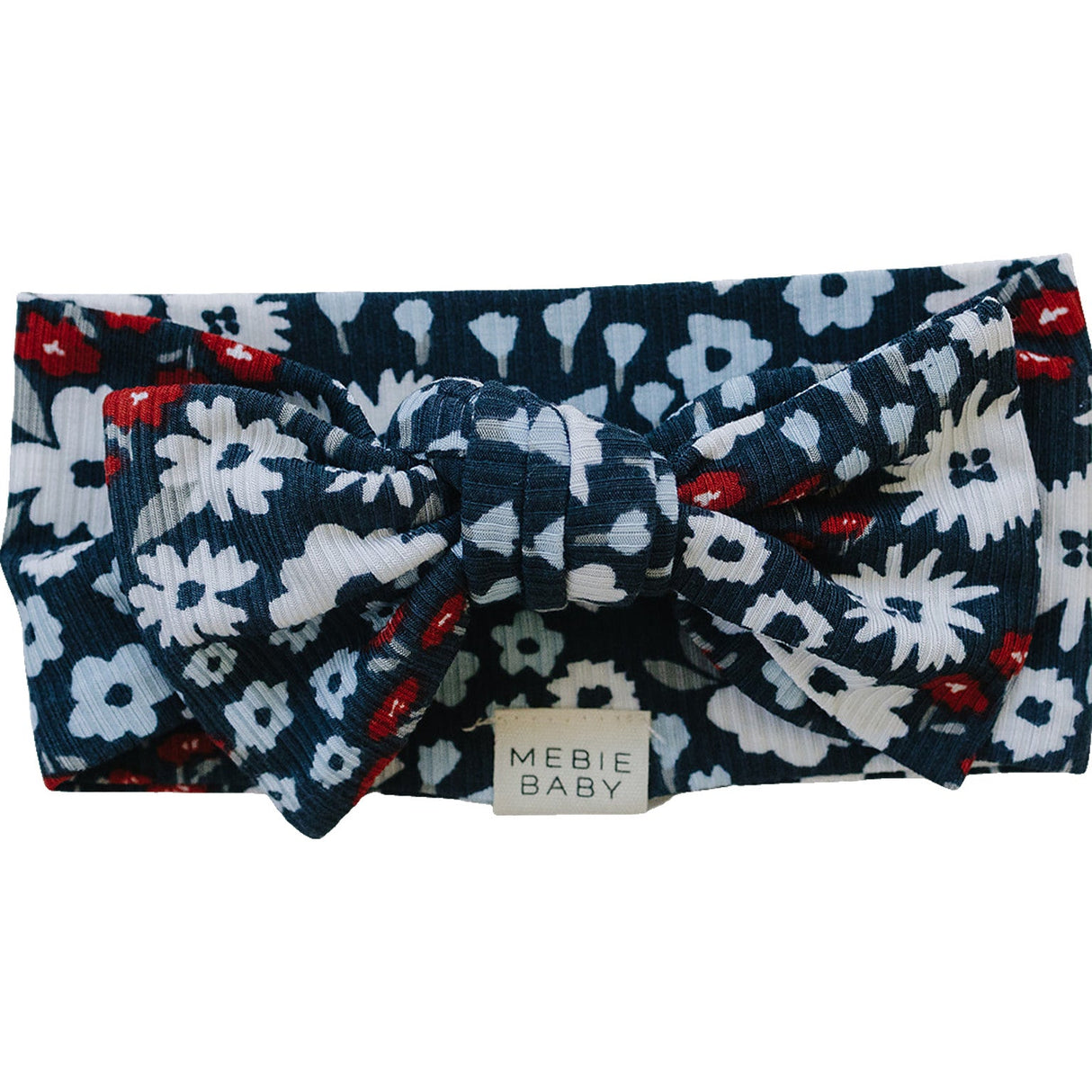 Americana Floral Ribbed Bamboo Head Wrap - HoneyBug