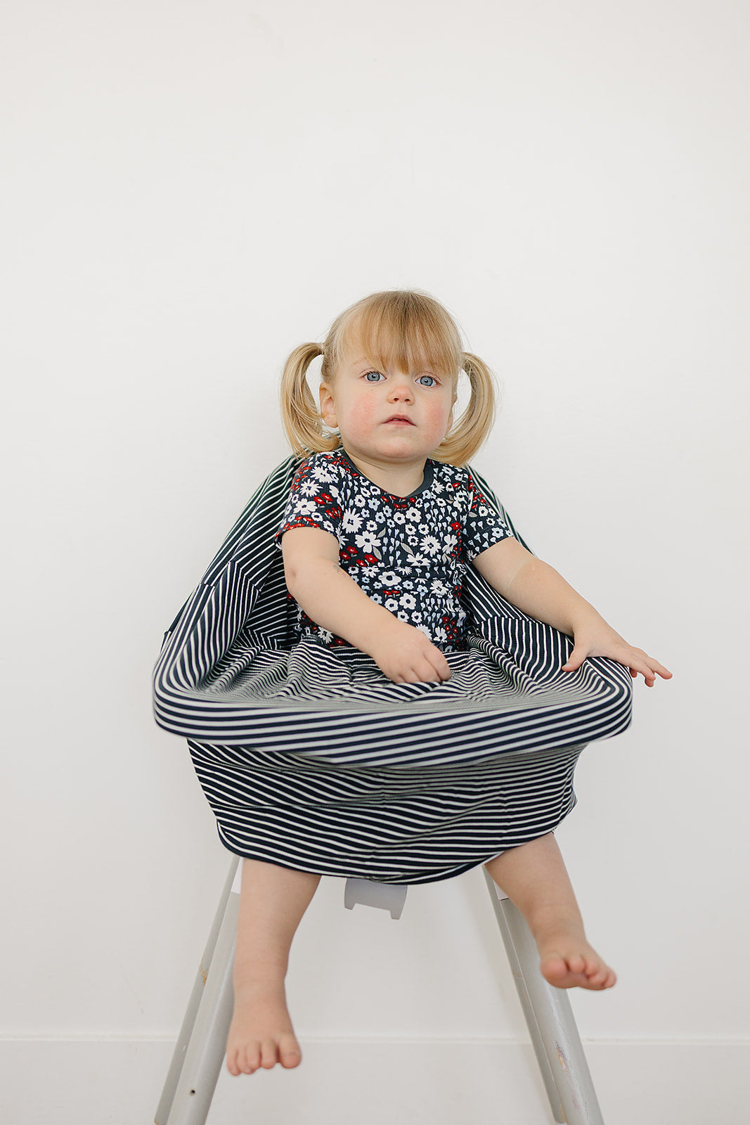 Americana Floral Ribbed Bamboo Cozy Short Set - HoneyBug