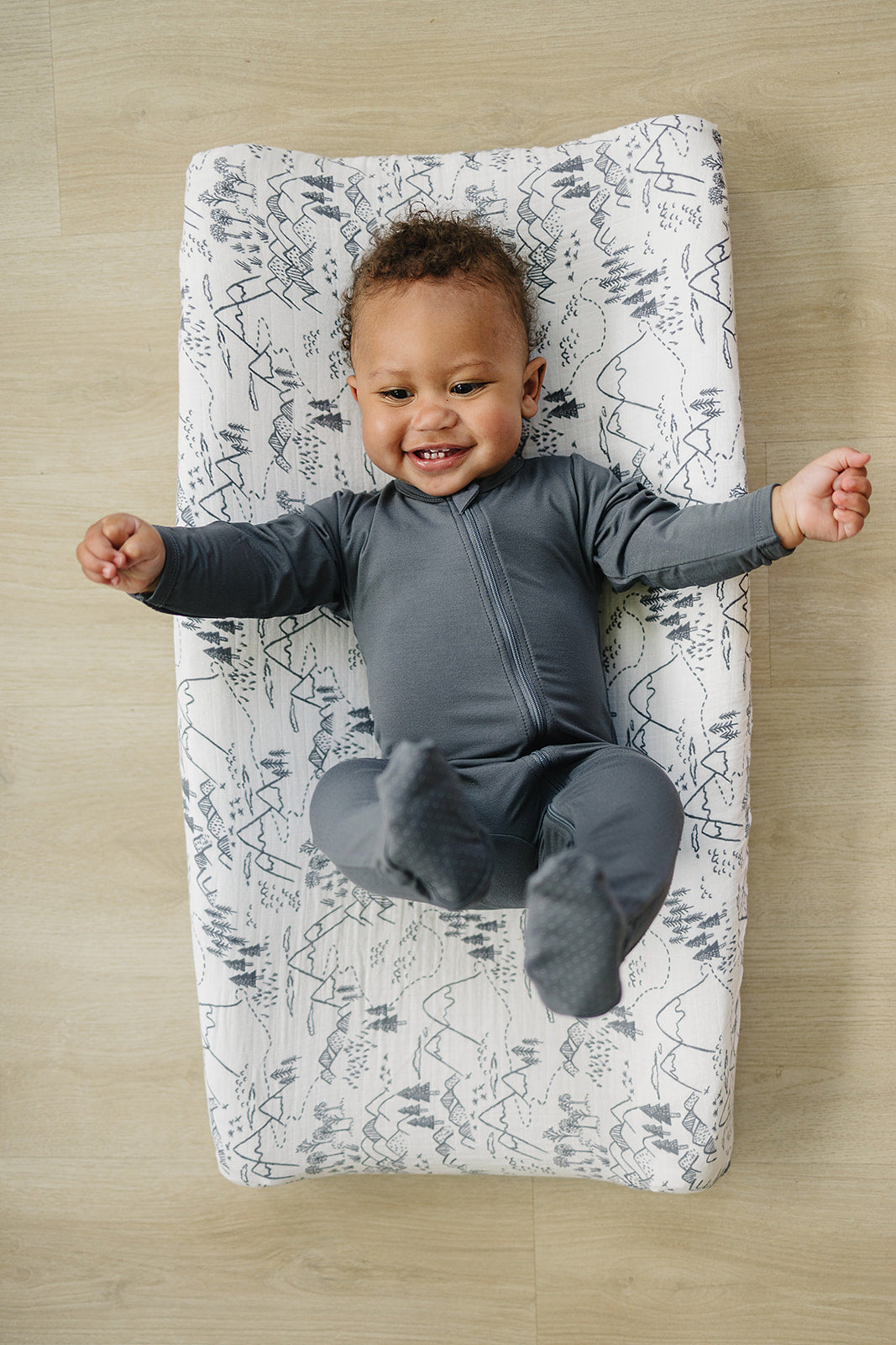 Summit Muslin Changing Pad Cover - HoneyBug