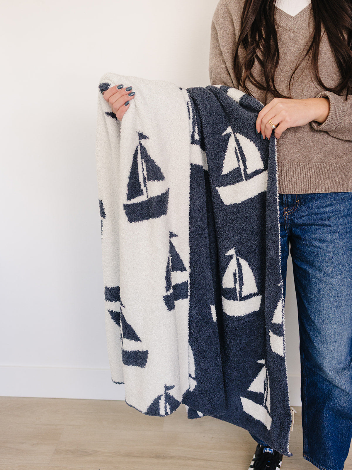 Sailboat Plush Blanket