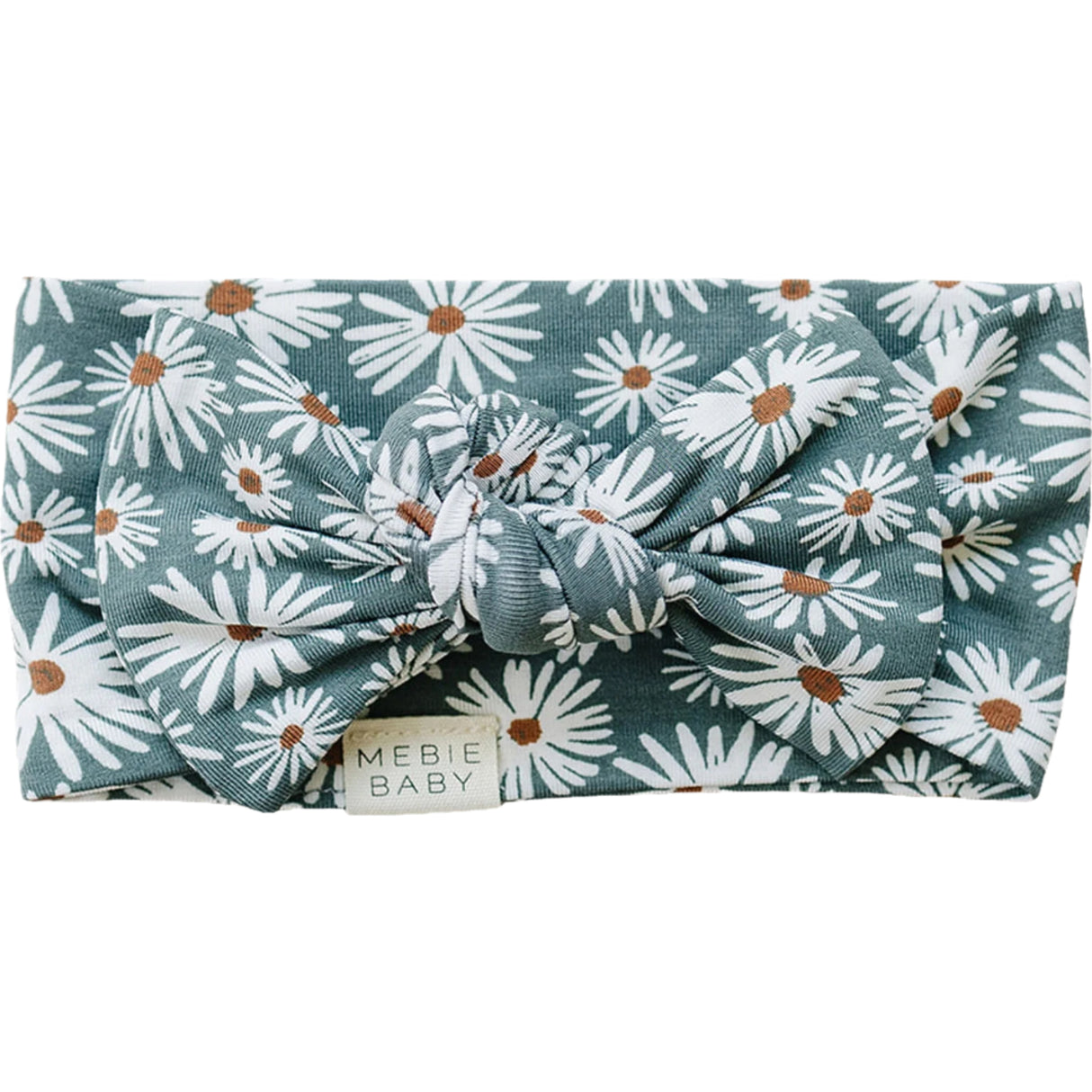 Dark Green Daisy Bamboo Head Wrap - HoneyBug