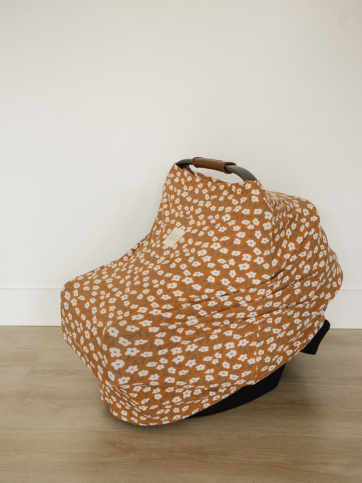 Mustard Floral Bamboo Multi-Use Cover - HoneyBug