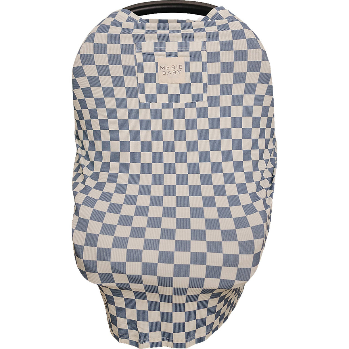 Blue Checkered Ribbed Bamboo Multi-Use Cover