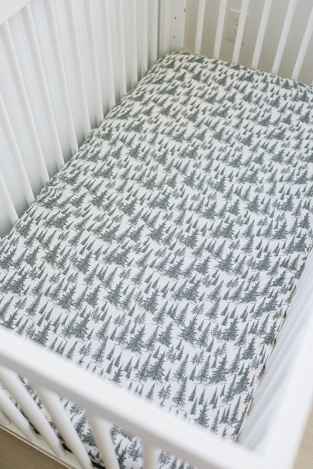 Forrest Muslin Crib Sheet - HoneyBug