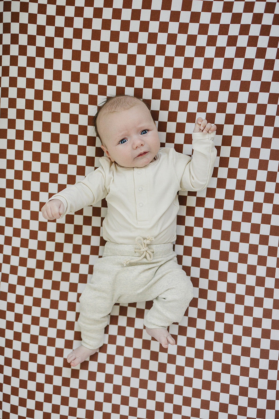 Cream Bamboo Snap Long Sleeve Ribbed Bodysuit - HoneyBug