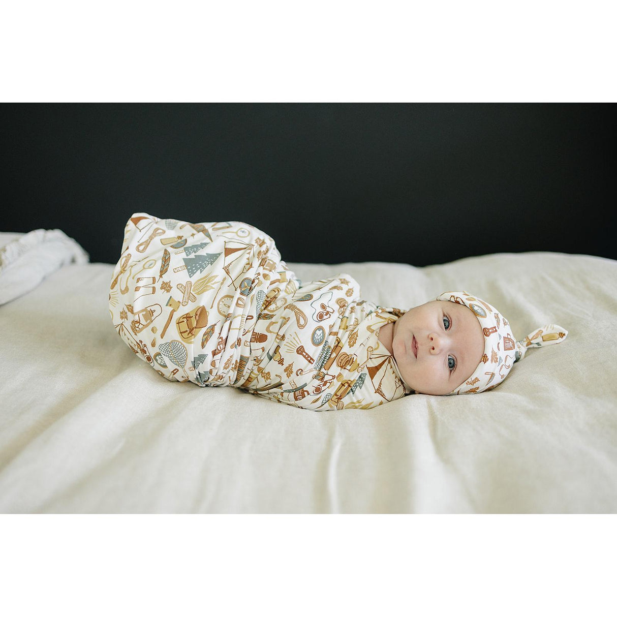 Camping Trip Bamboo Stretch Swaddle - HoneyBug