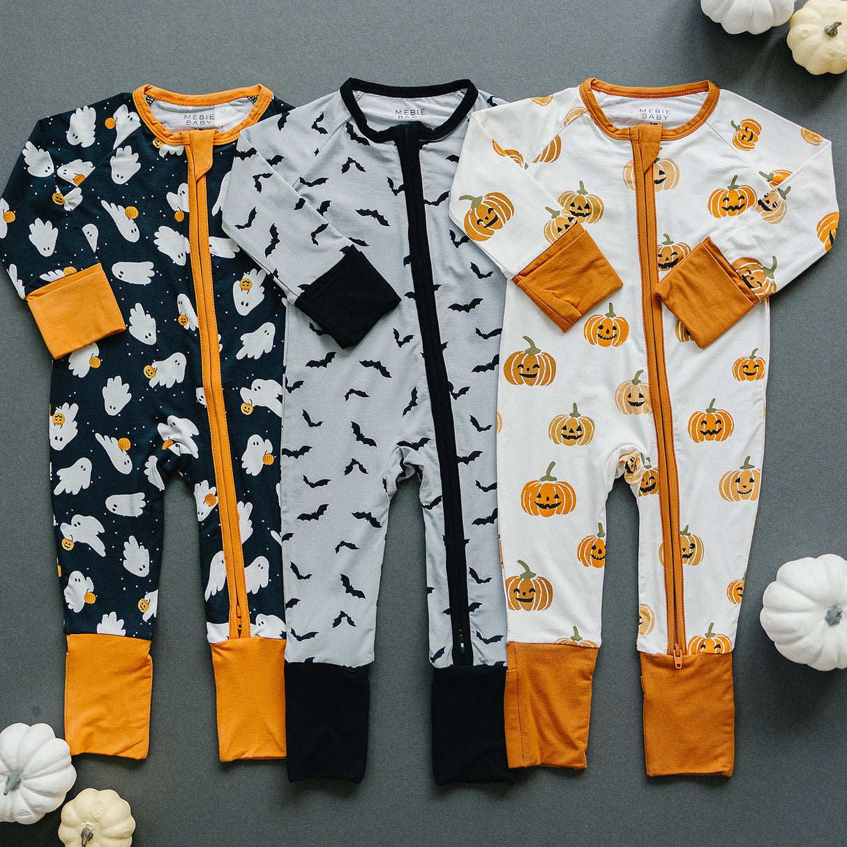 Bats Bamboo Zipper - HoneyBug