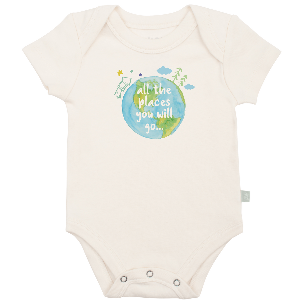 graphic bodysuit | places you will go - HoneyBug