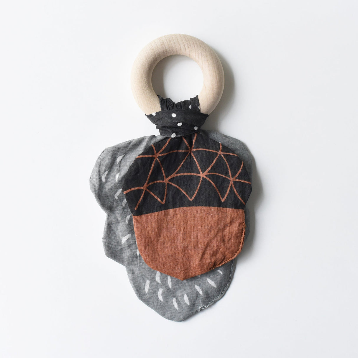 Crinkle Teether - Acorn - HoneyBug
