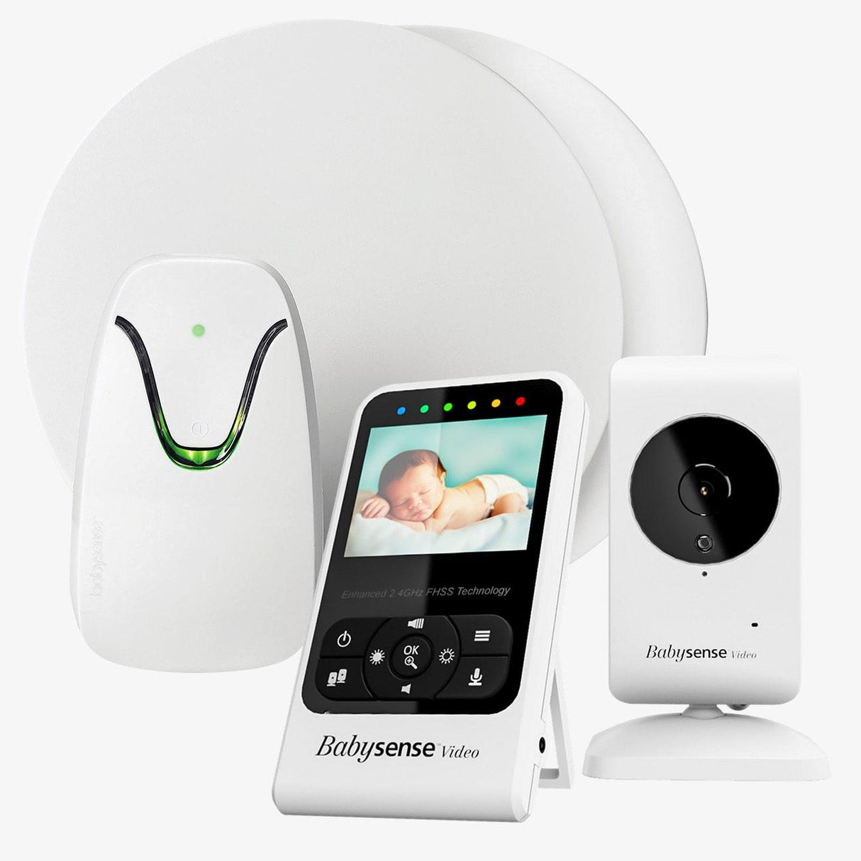 Babysense 7 Safe Sleep & Compact Video Monitor Bundle - HoneyBug