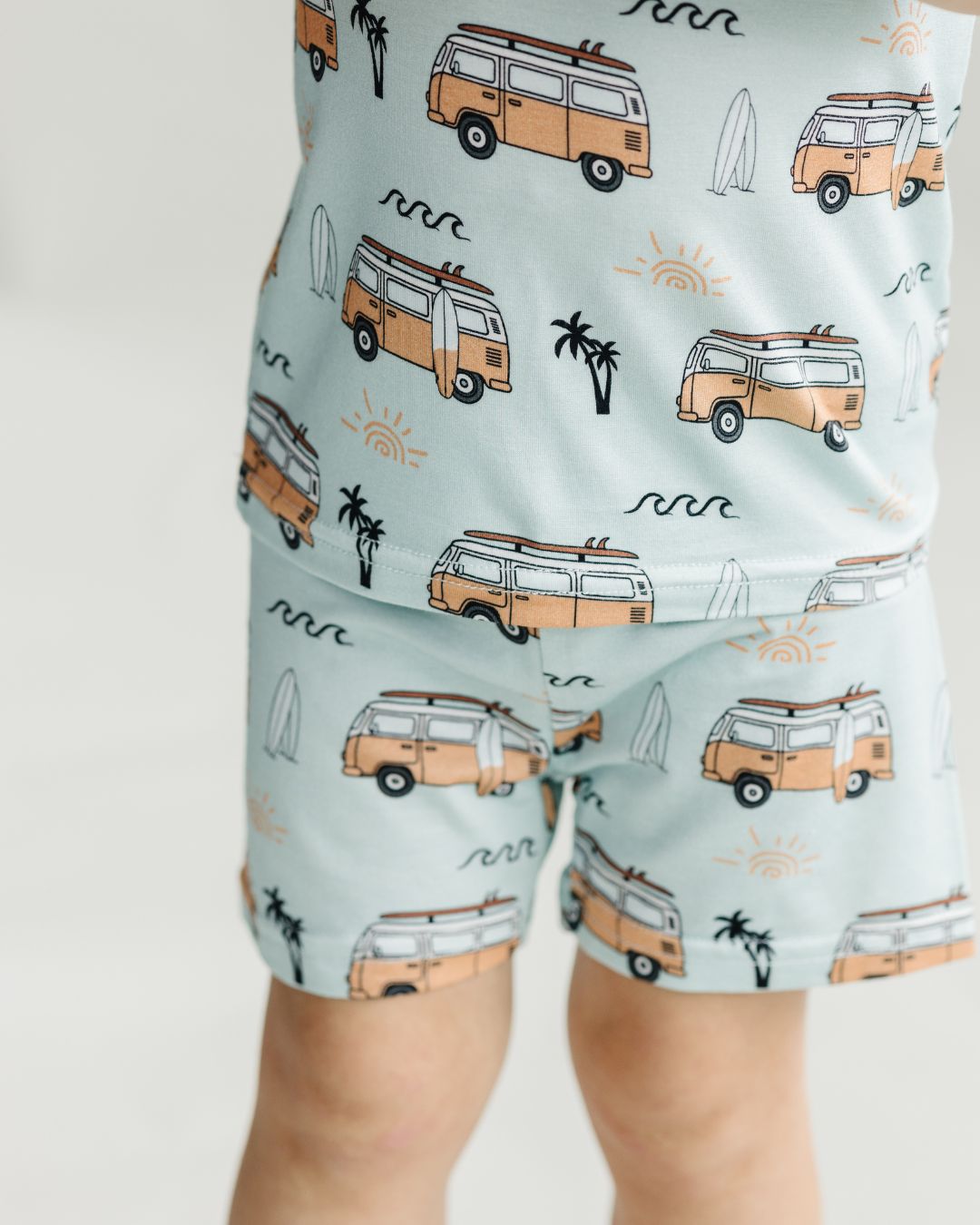 Bamboo Shorts Set | Retro Beach - HoneyBug