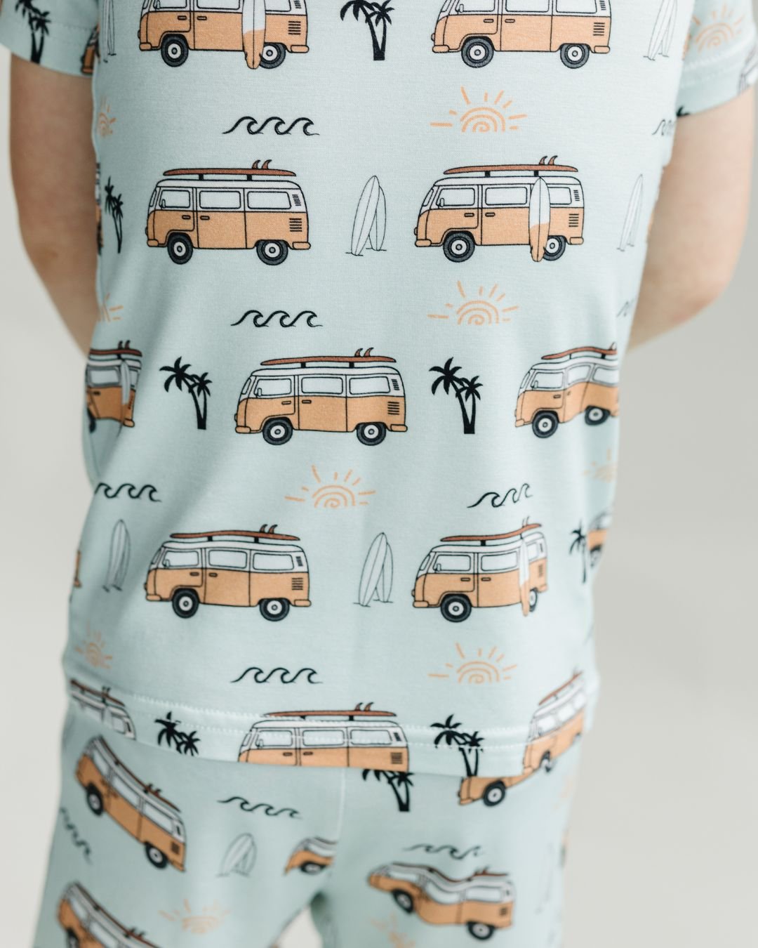 Bamboo Shorts Set | Retro Beach - HoneyBug