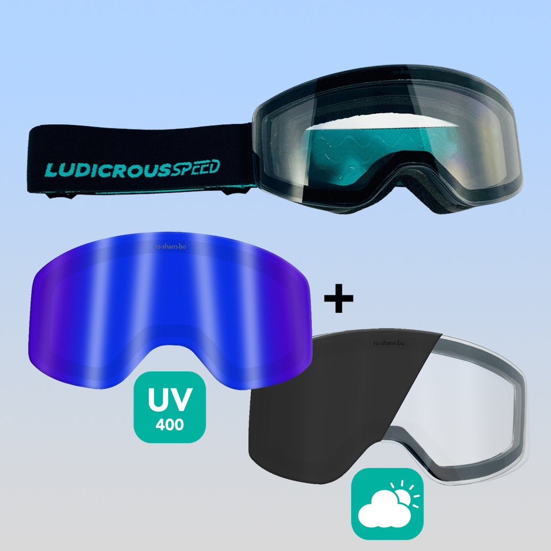 Ludicrous Speed Snow Goggles Set | Youth - HoneyBug