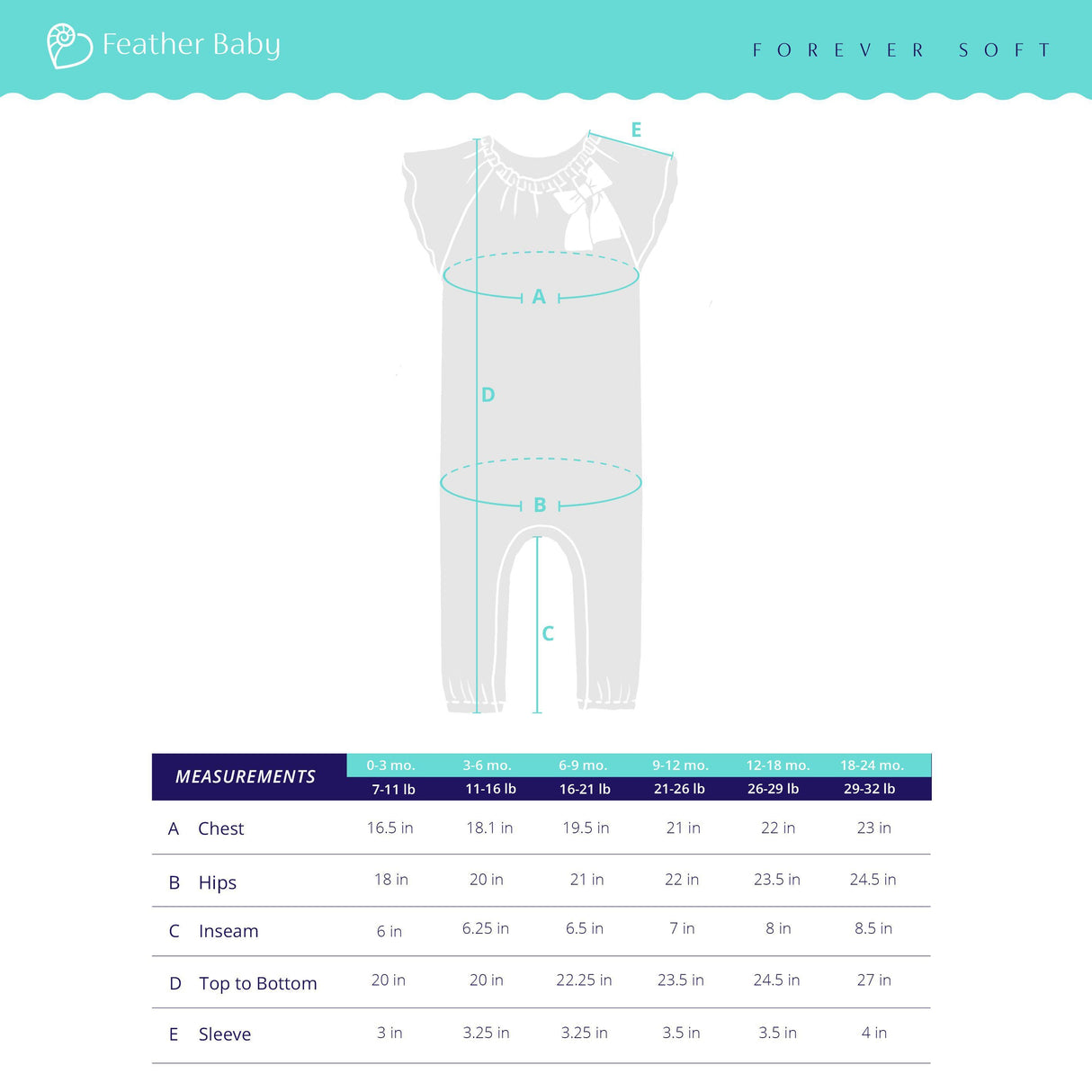 Bow Romper - Juniper - HoneyBug