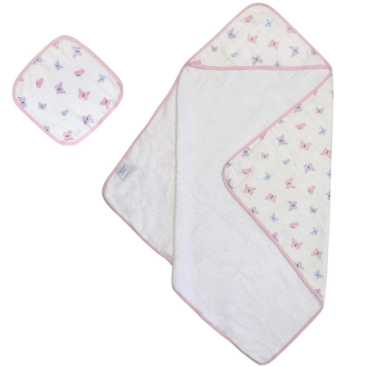 Butterfly Hooded Towel Set - HoneyBug