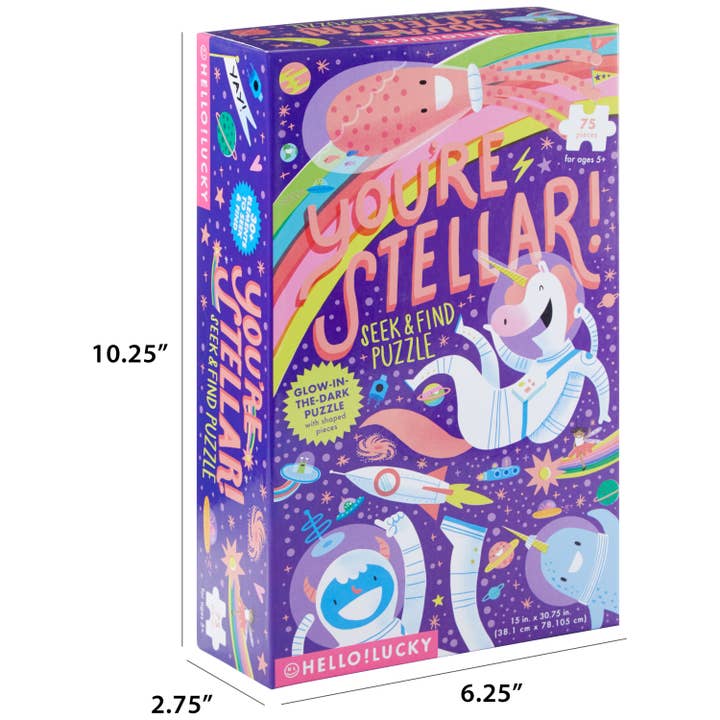 Hello!Lucky You're Stellar Seek & Find Puzzle - HoneyBug