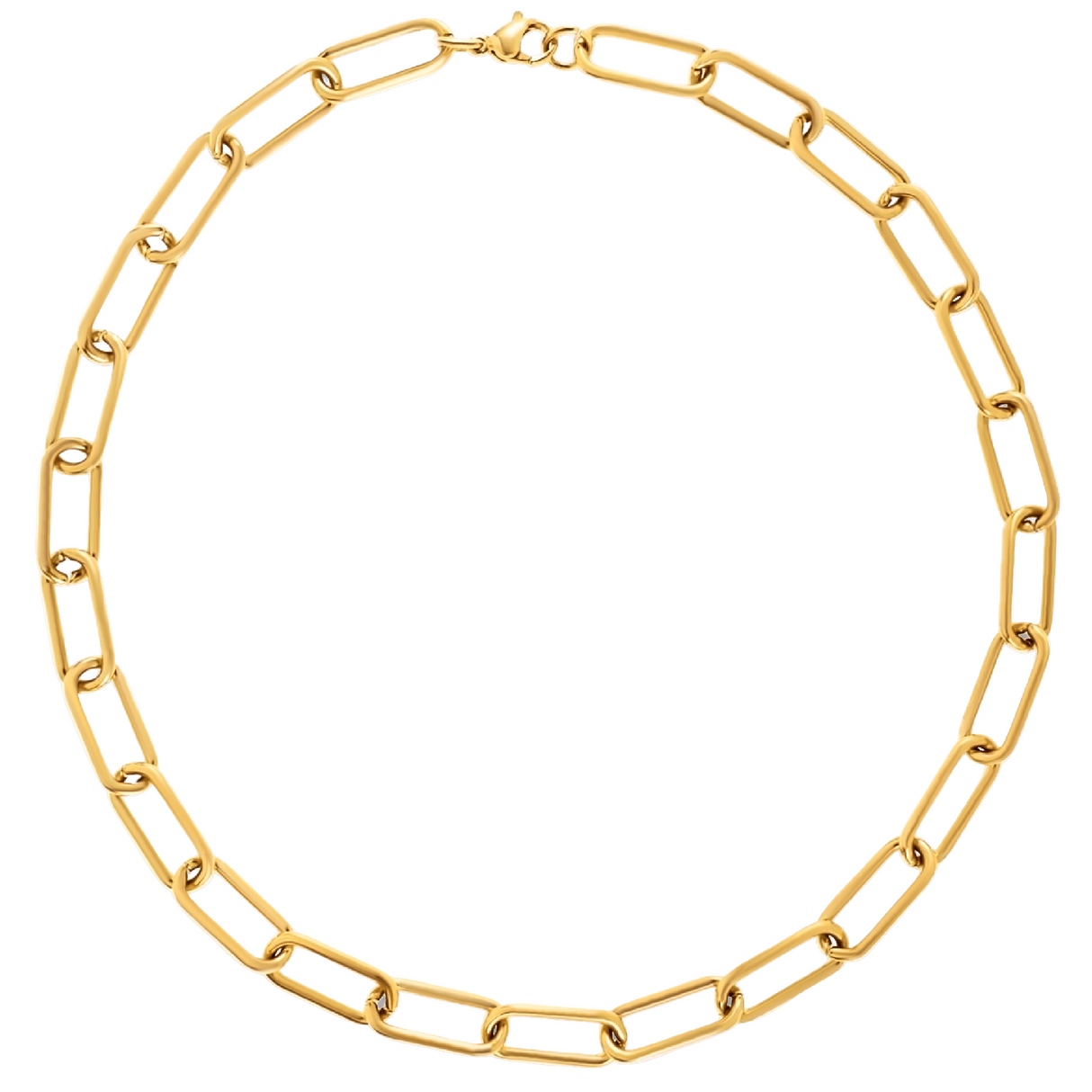 Carla Paper Clip Chain Necklace - HoneyBug